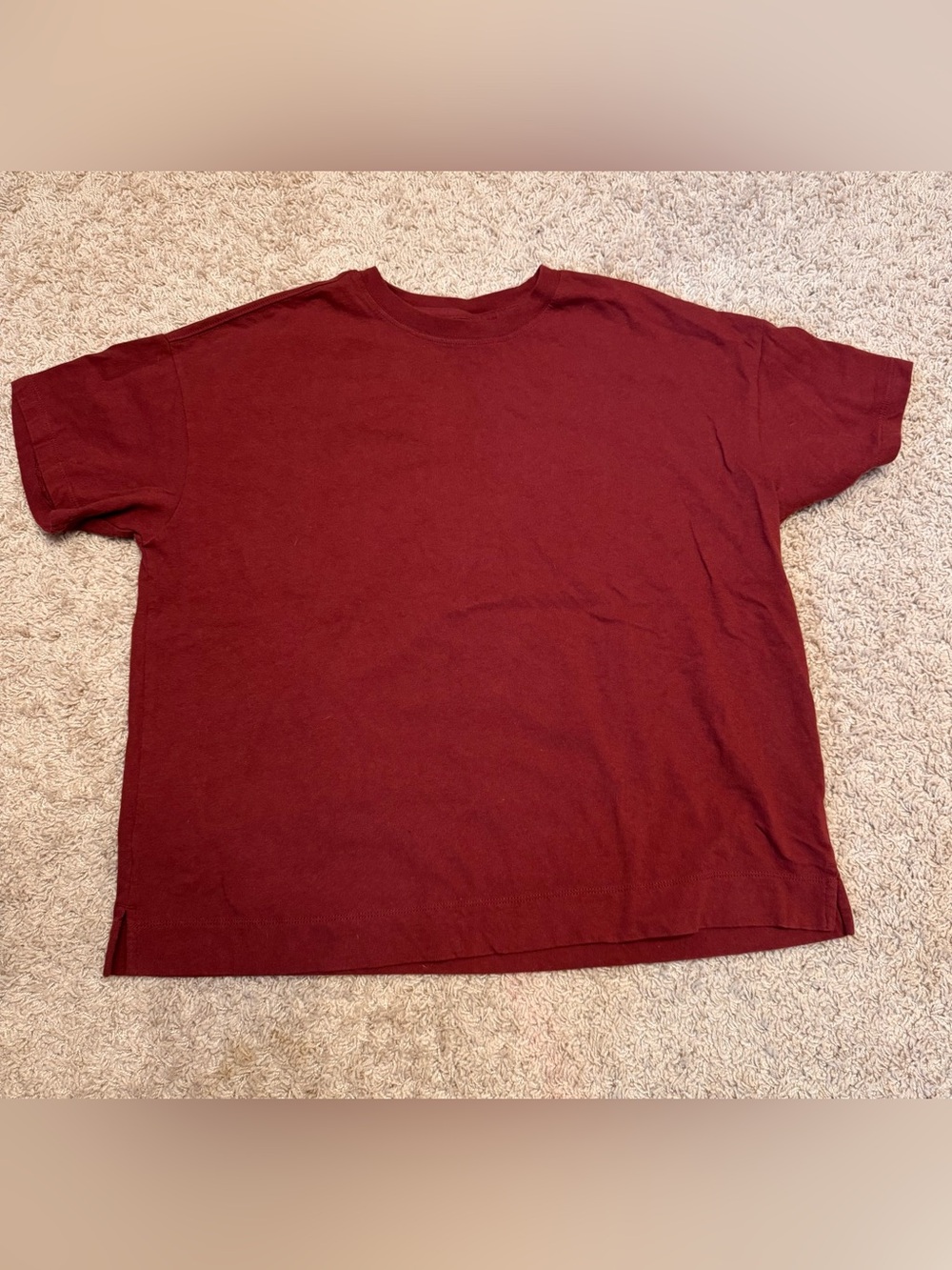 Women’s Short Sleeve Crewneck T-Shirt - Burgundy